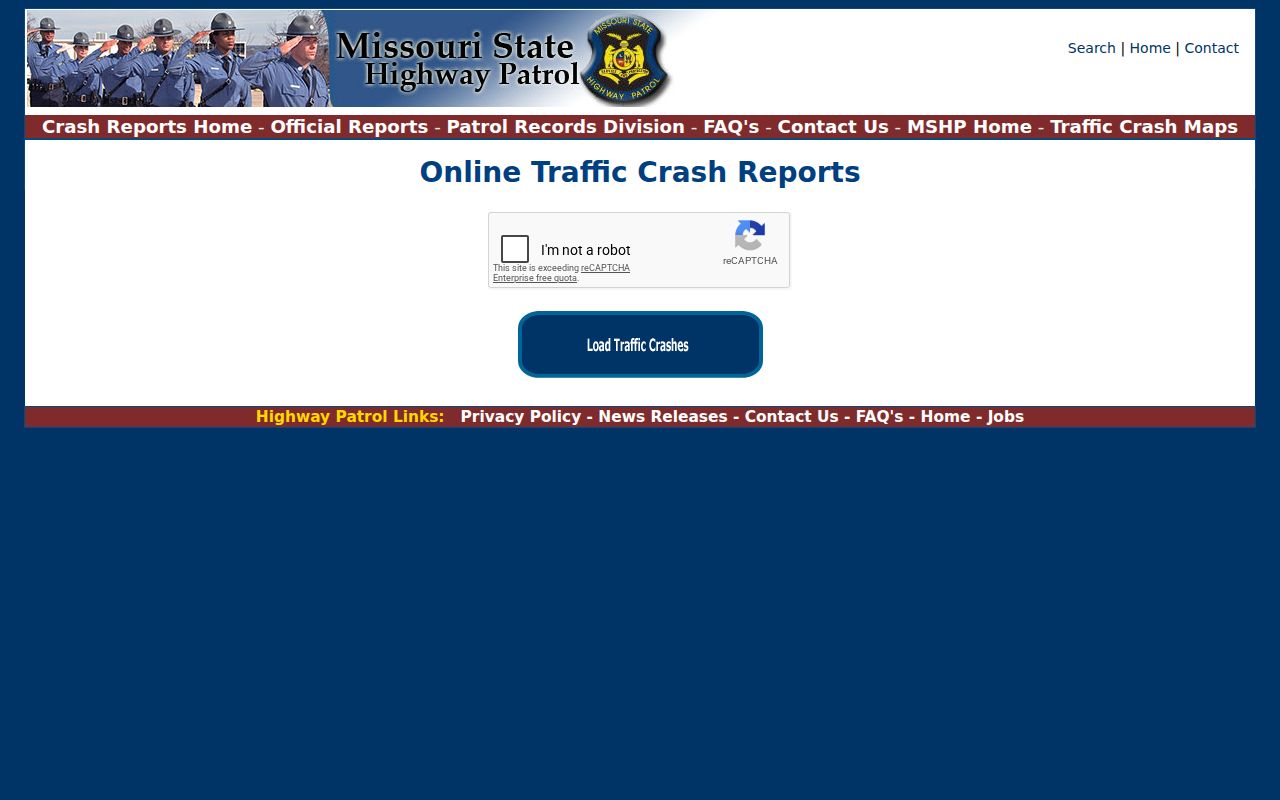 Chariton County arrest records Missouri State Highway Patrol crash search source