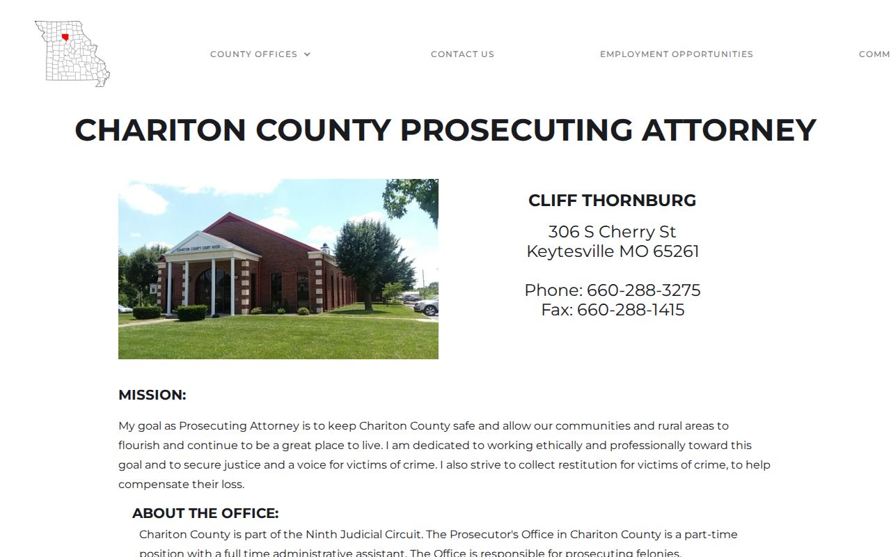 Chariton County criminal court cases Prosecuting Attorney and Drug Court source