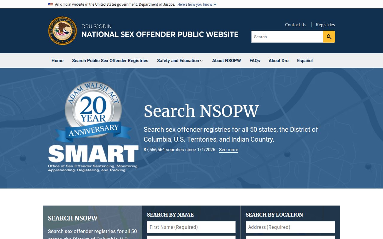 Chariton County sex offender search through the national NSOPW portal