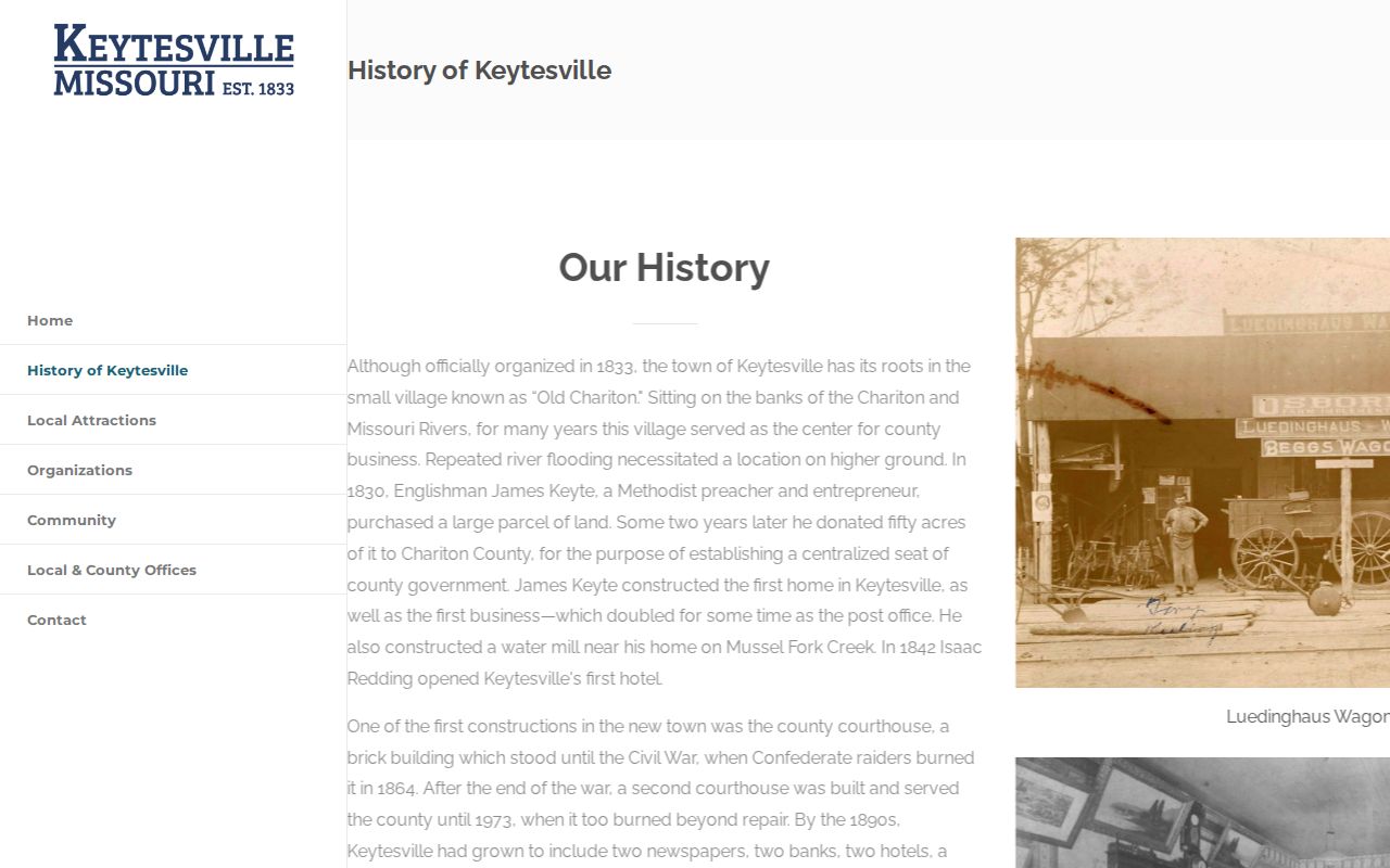Keytesville criminal records history and courthouse fires